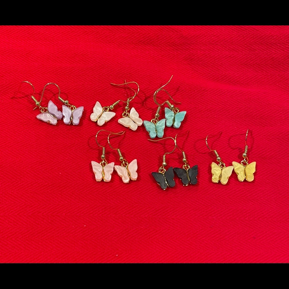 Butterfly Earrings🦋 (handmade) 18 k gold platted